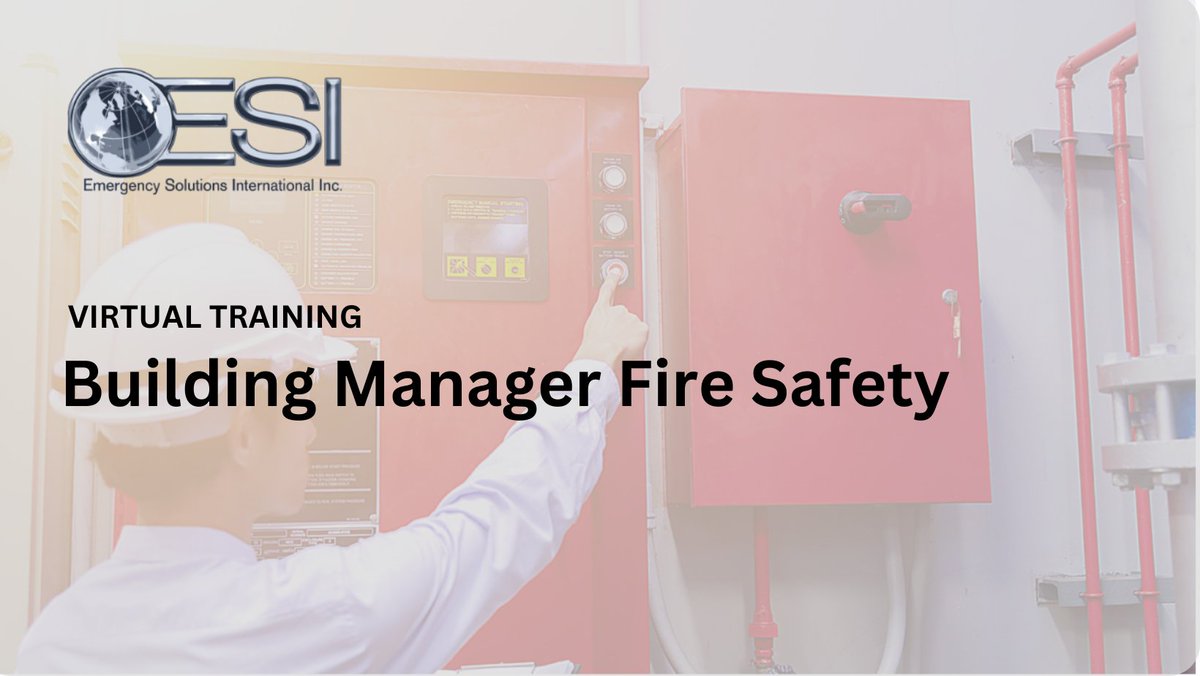 🔥🏢 Fire Safety Alert! 🔥🏢

Date: May 3, 2024
Time: 0900h-1200h AST
Location: Virtual
Registration Link: ow.ly/StjW50QILoR

#FireSafety #BuildingManagement #SafetyFirst #EmergencyPreparedness #ProfessionalDevelopment