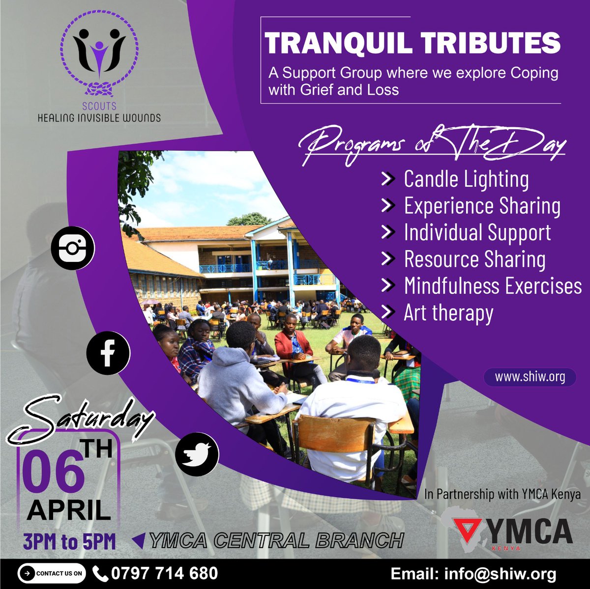 It's #StressAwarenessMonth. This coming Saturday at YMCA Central Branch, along Lower State House Road. Must attend event💯

#MentalHealthMatters #Shiwian2024 #TranquilTributes