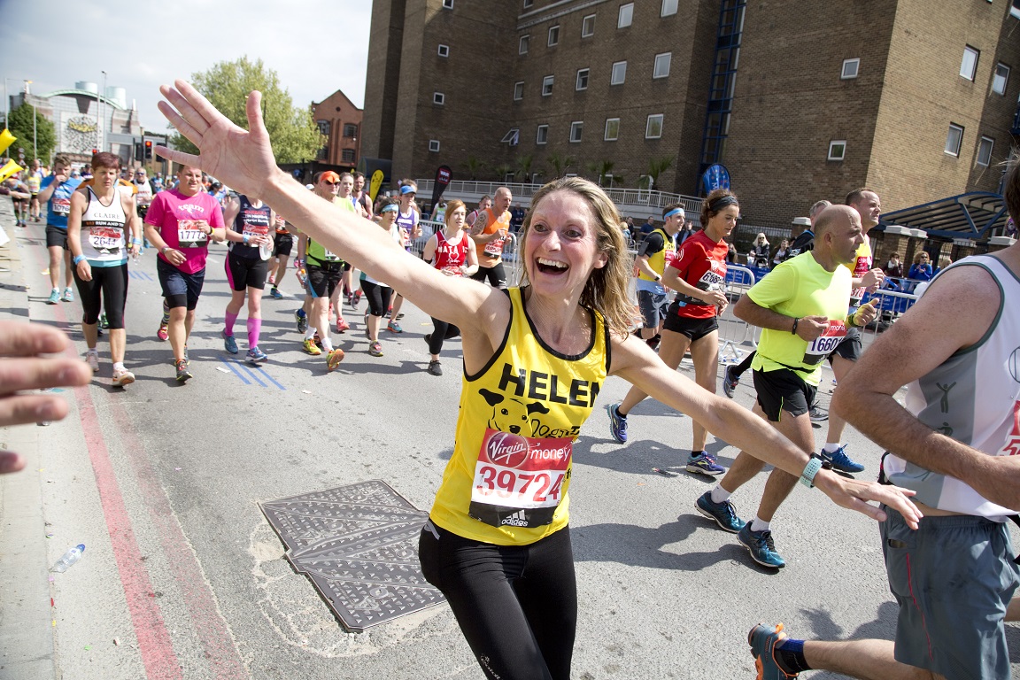 Are you running the #LondonMarathon next month? 🏃 Join Team Dogs Trust to help dogs all over the UK and receive: 🐾 A personalised Dogs Trust running top 🐾 Support from our cheer points on route 🐾 An invite to our post-race reception Sign up today: bit.ly/3vScLTW