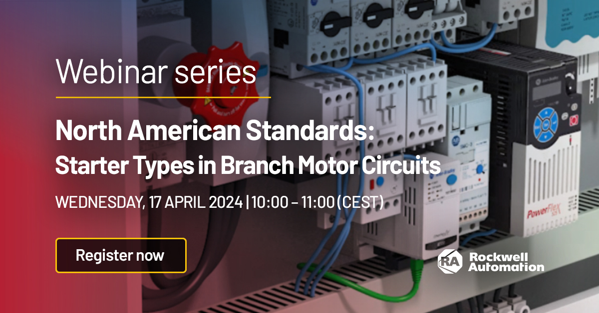 Get the key facts on selecting branch motor starter types for the NA market. Sign up for our webinar: rok.auto/3xixu6e