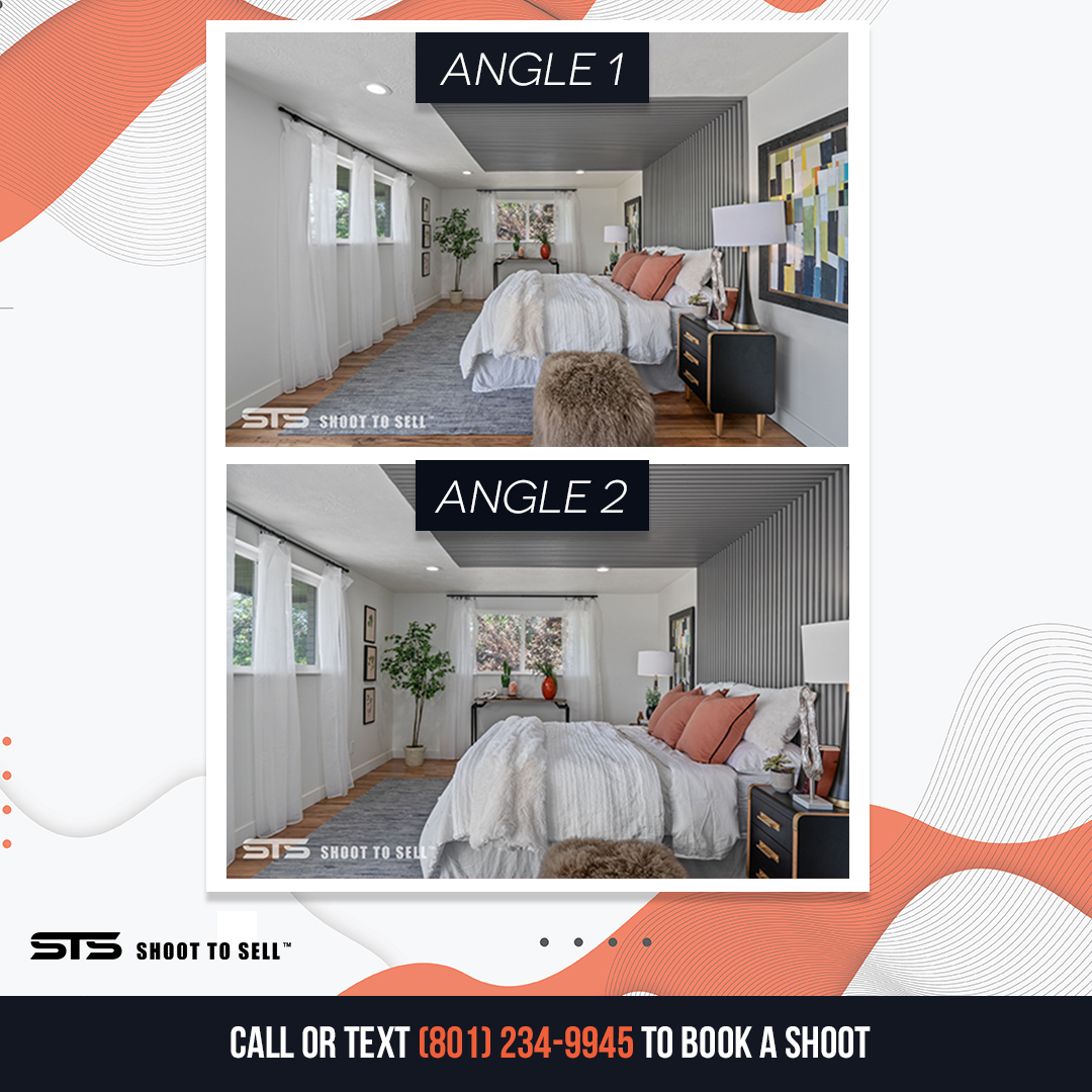Which angle would you use to showcase this bedroom? 

Ready to make your listing stand out? Check out our real estate photography services: shoottosellmarketing.com

#shoottosell #utahrealestate #utahhomes #utahrealtor #utahphotographer #realestatephotographer #bedroomdesign