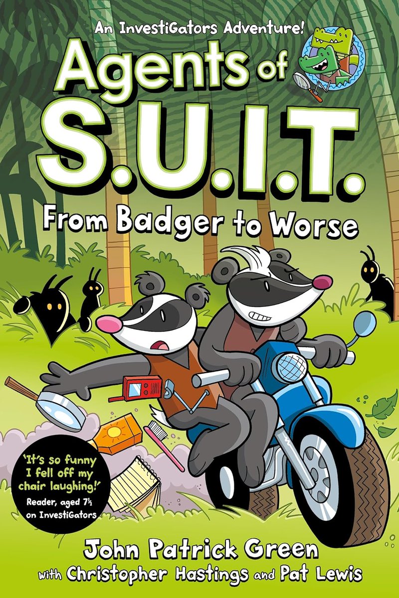 Sound the horn & clear the way because @johngreenart #ChristopherHastings & @patlewis’s Agents of S.U.I.T. return for more hilarious super-sleuthing! @MacmillanKidsUK @loveswimming pamnorfolkblog.blogspot.com Review also @leponline later this week!
