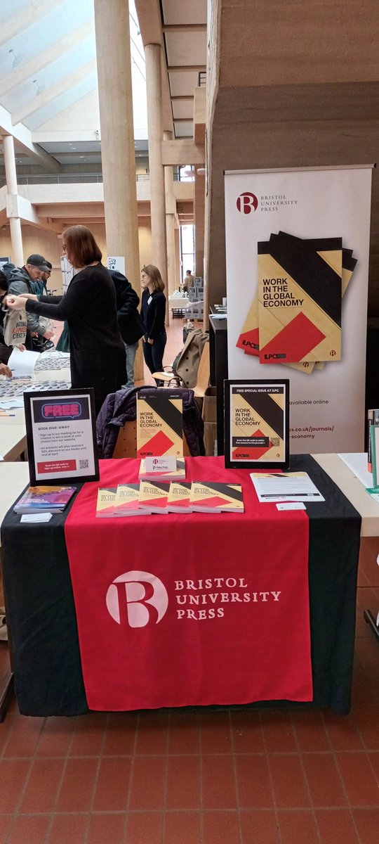 All set up and ready to go at the @ilpcnews conference in Gottingen. Come and find out more about @wgejournal and submitting an article! @BUP_Journals @BrisUniPress #labourprocess #work