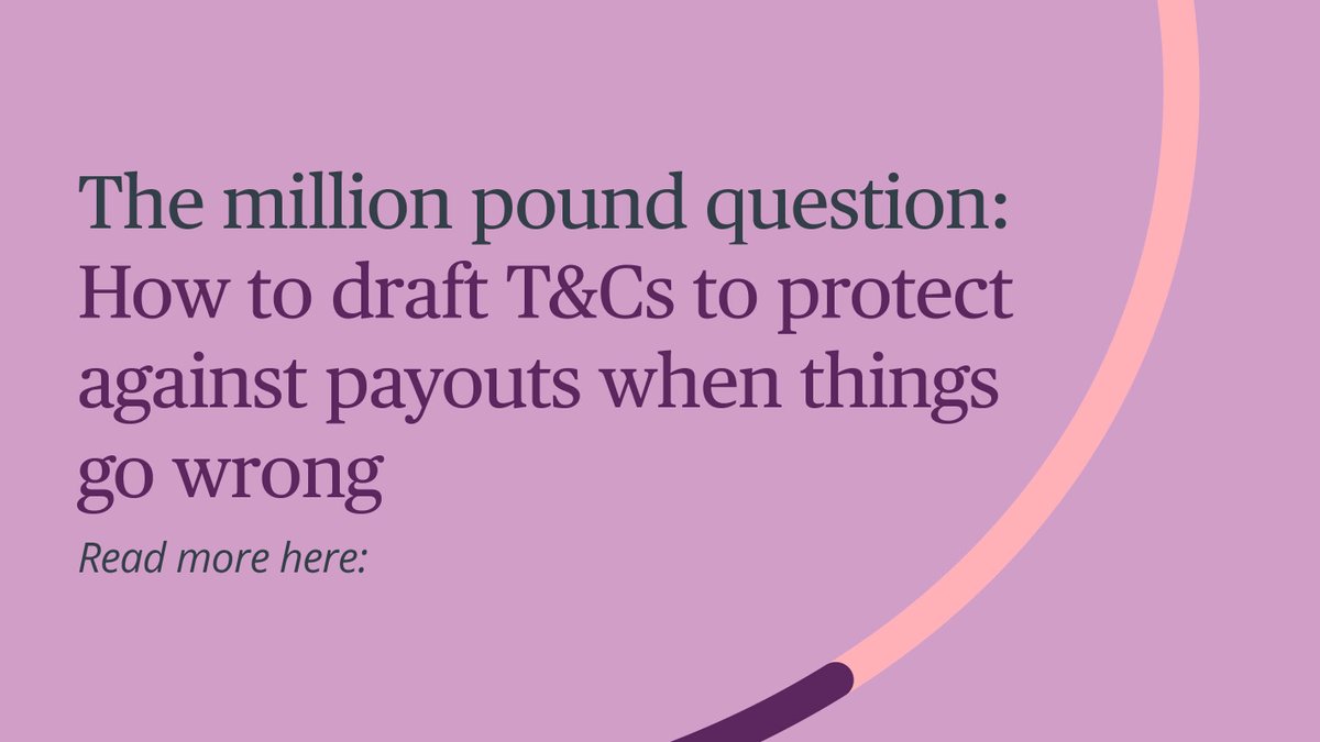 💻 In the online world, when you run into technical errors such as glitches/malfunctions, well drafted T&Cs can help shield you from liability. We consider a decision by the English Court of Appeal which examined this issue in an online lottery game: 2bird.ly/3UbeEqJ