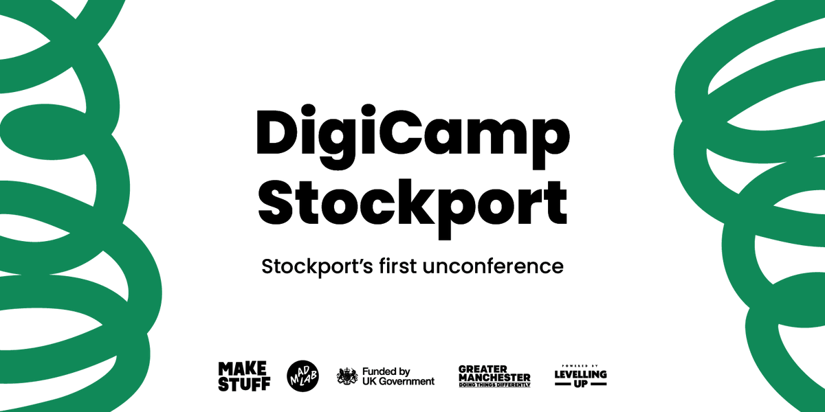 Calling all artists, creatives, digital champions & community leaders. Join us for Stockport's first-ever FREE unconference where YOU set the agenda, and bring what matters to you to the forefront. Don't miss out, book your place today: eventbrite.co.uk/e/digicamp-sto…