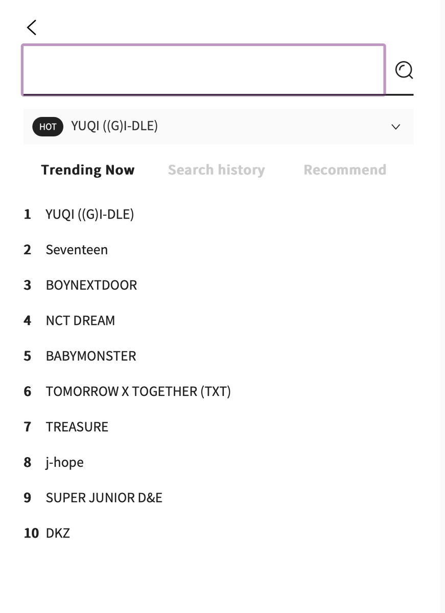 Yuqi trending at number one on Ktown4U!!!