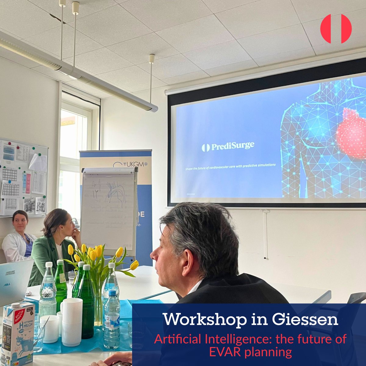 #PrediSurge spearheaded an AI workshop on EVAR planning at University Hospital Giessen, led by experts Paula Keschenau and Prof. Johannes Kalder. We delved into digital twin technology and the Endoleak Risk Index, showcasing AI's potential to transform cardiovascular care. 🚀