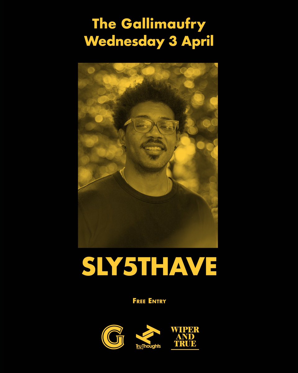 The incredible @Sly5thAve joins us tonight as part of his 'Liberation' tour. Free entry