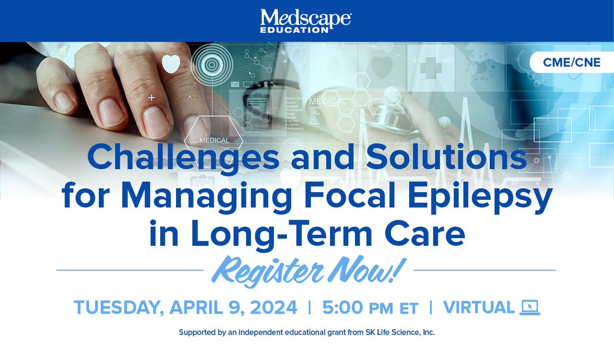 🚀 Boost epilepsy care in LTC! 🧠 Learn to identify patients needing treatment changes and master ASM selection for focal seizures. Elevate your monitoring strategies and patient outcomes 📈. Click the 🔗 now: ms.spr.ly/6010cIYTC #EpilepsyCare #LTCHealth