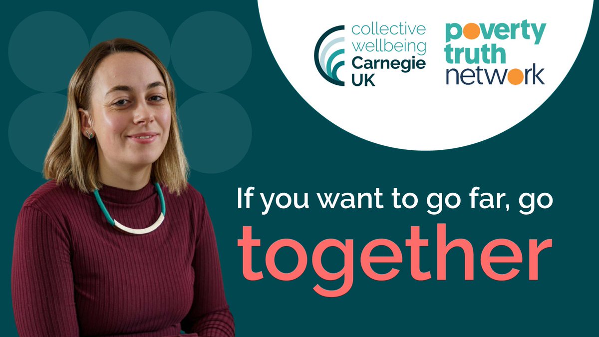 NEW BLOG 📝| If you want to go far, go together. @Hannah_Paylor shares how our partnership with the @PovertyTruthNet is making sure that real life experiences shape the narrative we tell about what it’s like to live in the UK. ➡️ carnegieuktrust.org.uk/blog-posts/if-…