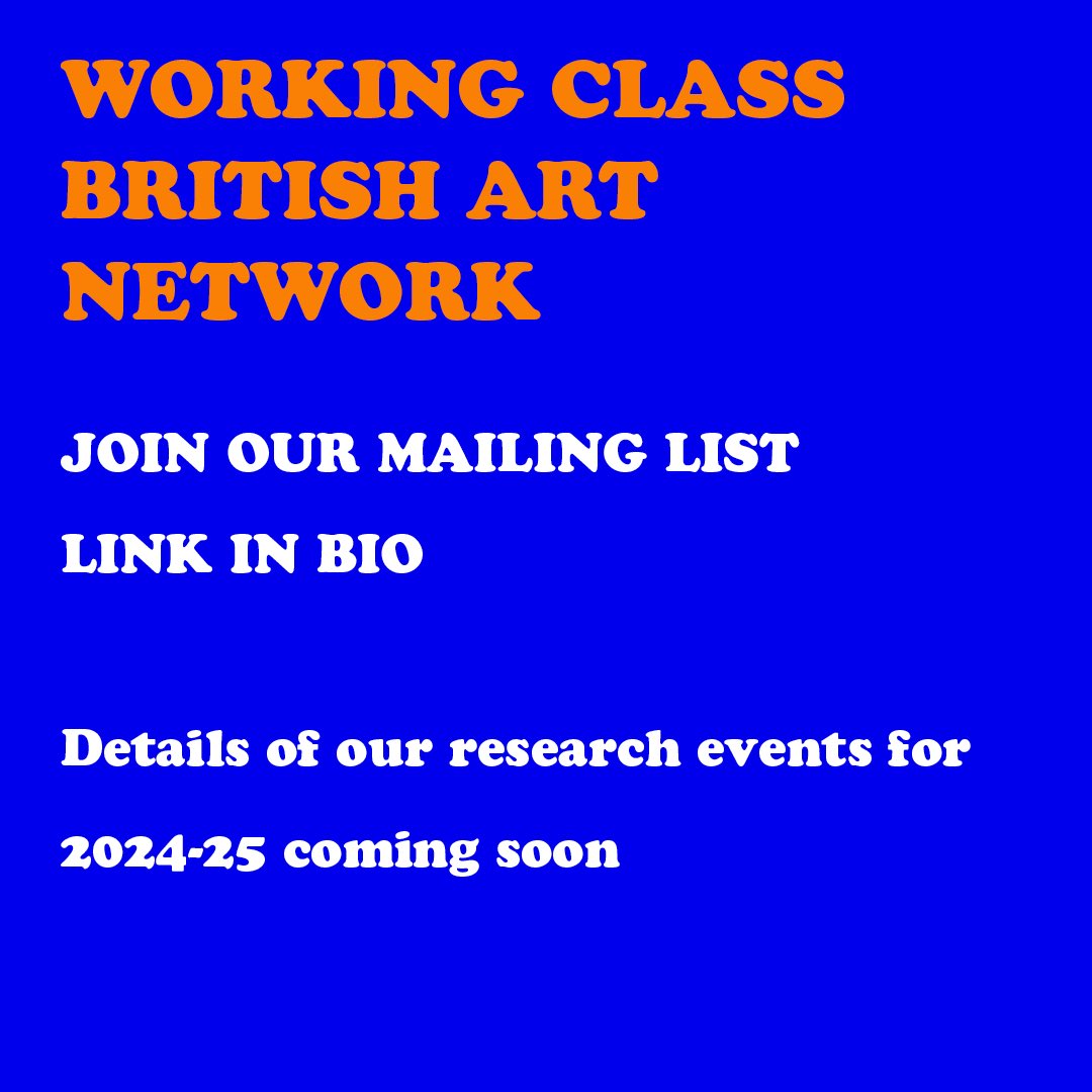 Working Class British Art Network (@wcbritart) on Twitter photo We’re getting ready to share our research events for 2024-25. Sign up to our mailing list to find out what we’ve got coming up.
<a href="/PaulMellonCentr/">Paul Mellon Centre for Studies in British Art</a> <a href="/ECRBritArt/">ECR British Art Network</a> @MuseumAsMuck #workingclassbritishart #workingclass We’re getting ready to share our research events for 2024-25. Sign up to our mailing list to find out what we’ve got coming up.
<a href="/PaulMellonCentr/">Paul Mellon Centre for Studies in British Art</a> <a href="/ECRBritArt/">ECR British Art Network</a> @MuseumAsMuck #workingclassbritishart #workingclass
