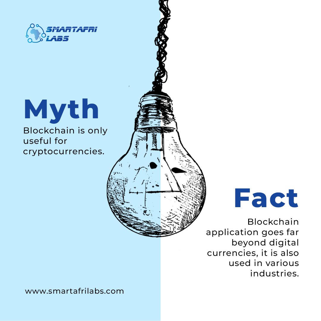 Let's Debug this Myth about blockchain. There is a misconception about blockchain being applicable for Cryptocurrencies alone but that is not true. Blockchain is used in several industries to ensure secure and transparent transactions and boost efficiency and trust.