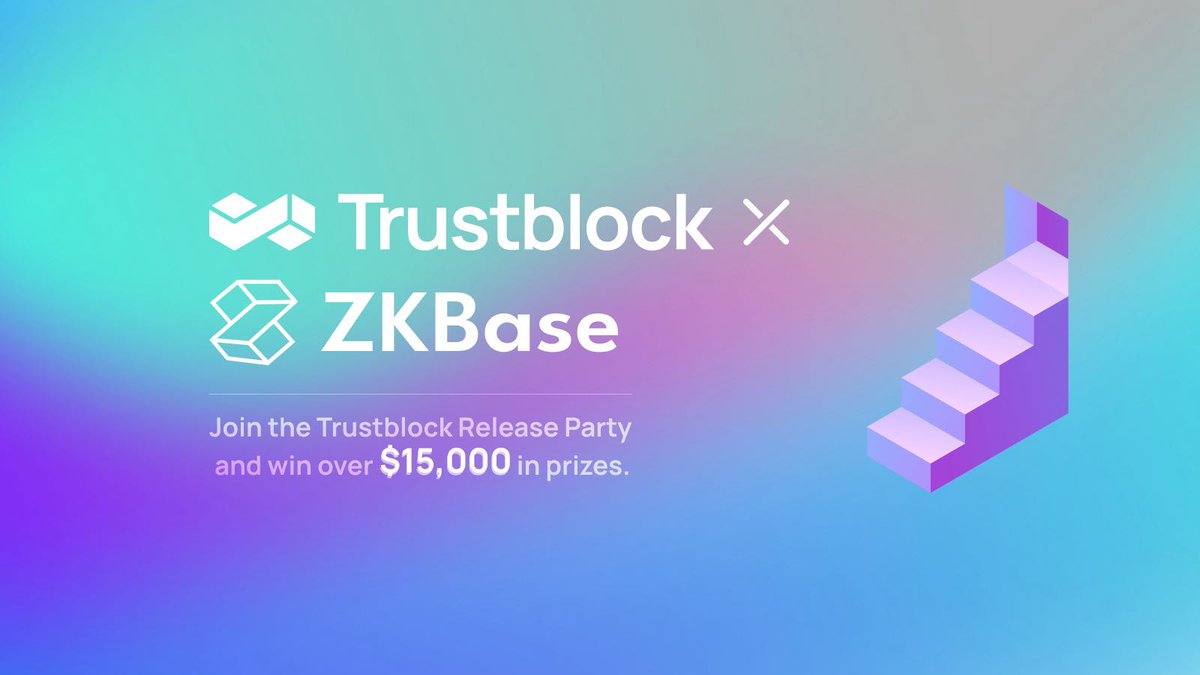Party time! 🥳 Celebrate @TrustblockHQ 1.0 release with @ZKBaseOfficial on @Galxe! ❤️ Complete the #ZKBase Mission & win your share of $15,000+ in prizes! Secure your favorite projects with free audits & more! JOIN NOW: galxe.com/Trustblock/cam… #web3 #giveaway…
