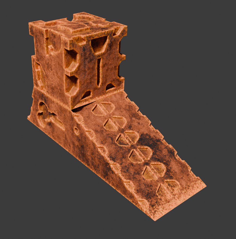 itswndrby's tweet image. Experimenting with hard surface cutters in #B3b. This one is #gridmodeler by @kushirosea . Blender &amp;lt;3