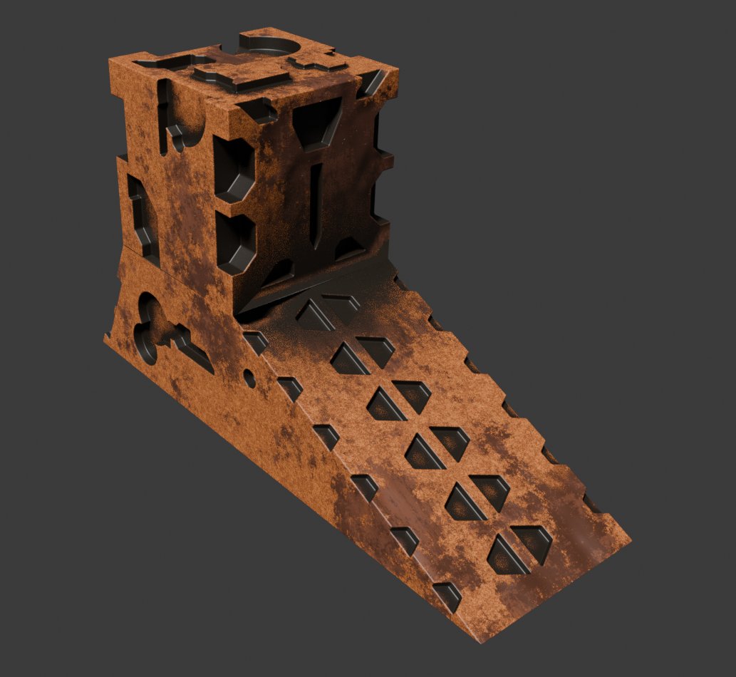 itswndrby's tweet image. Experimenting with hard surface cutters in #B3b. This one is #gridmodeler by @kushirosea . Blender &amp;lt;3