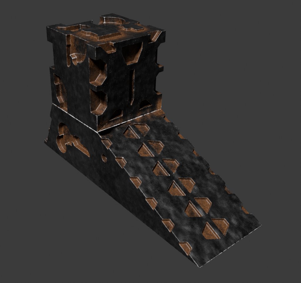 itswndrby's tweet image. Experimenting with hard surface cutters in #B3b. This one is #gridmodeler by @kushirosea . Blender &amp;lt;3