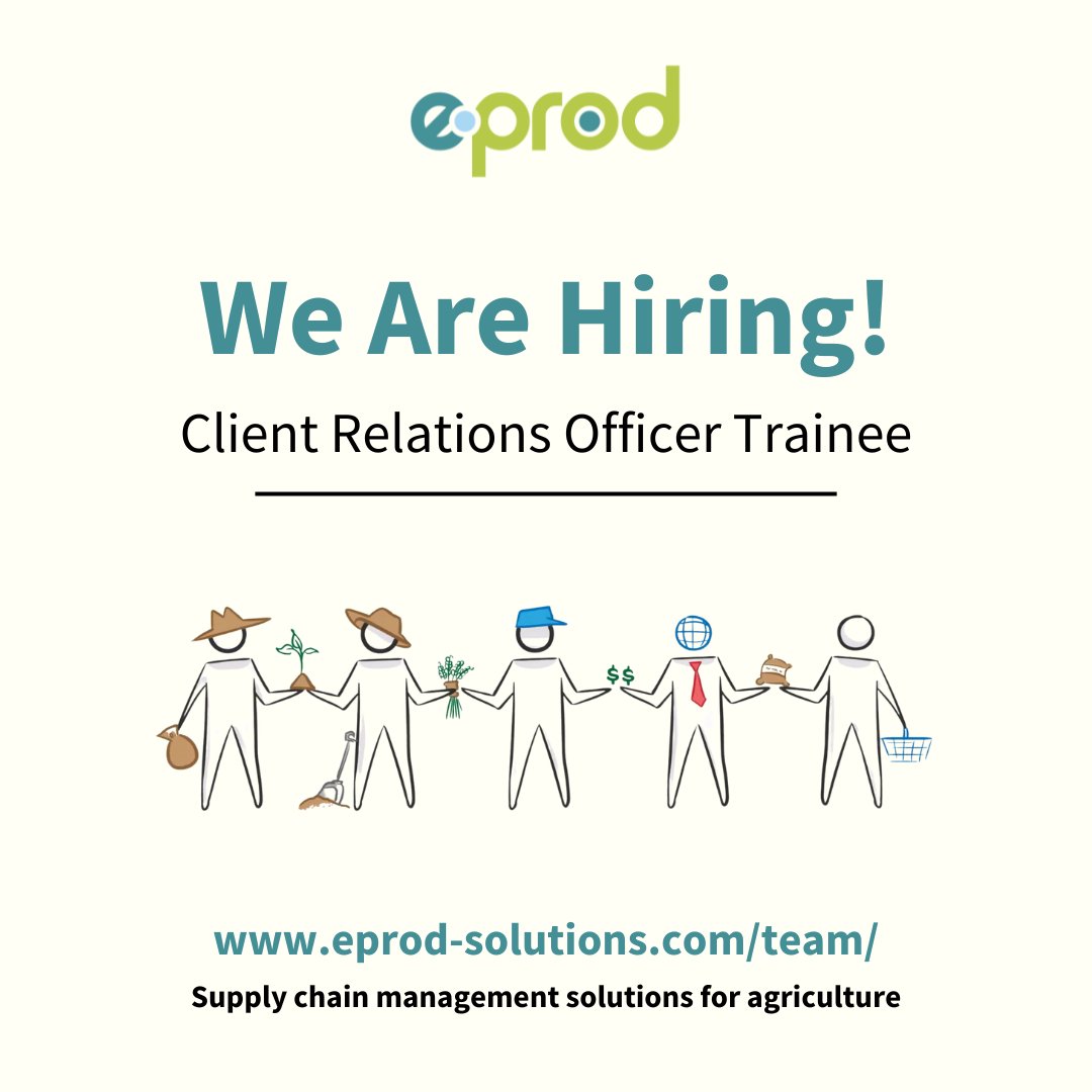 Participate in an intensive six-months traineeship that provides an opportunity to learn about all aspects of working in an agricultural technology company on client relations management.
Apply via Fuzu website: fuzu.com/kenya/jobs/cli…
#IkoKaziKE #hiring #clientrelationsofficer