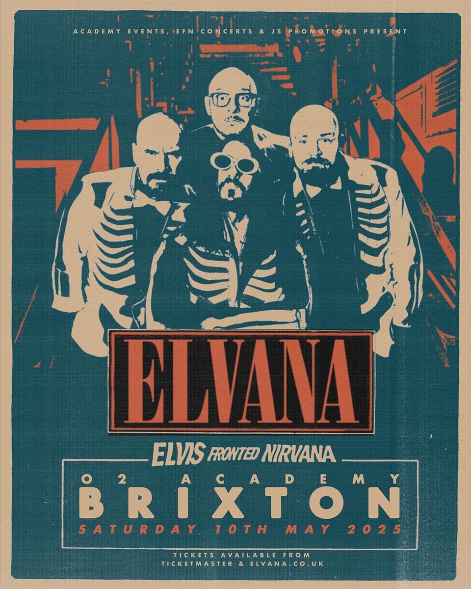 WTF!? Elvana are super stoked to announce that we will be performing our biggest EVER headline show at the iconic O2 ACADEMY BRIXTON in London, next year on Saturday 10th May 2025. We couldn't be more excited to bring a brand new show to the capital, packed full with surprises