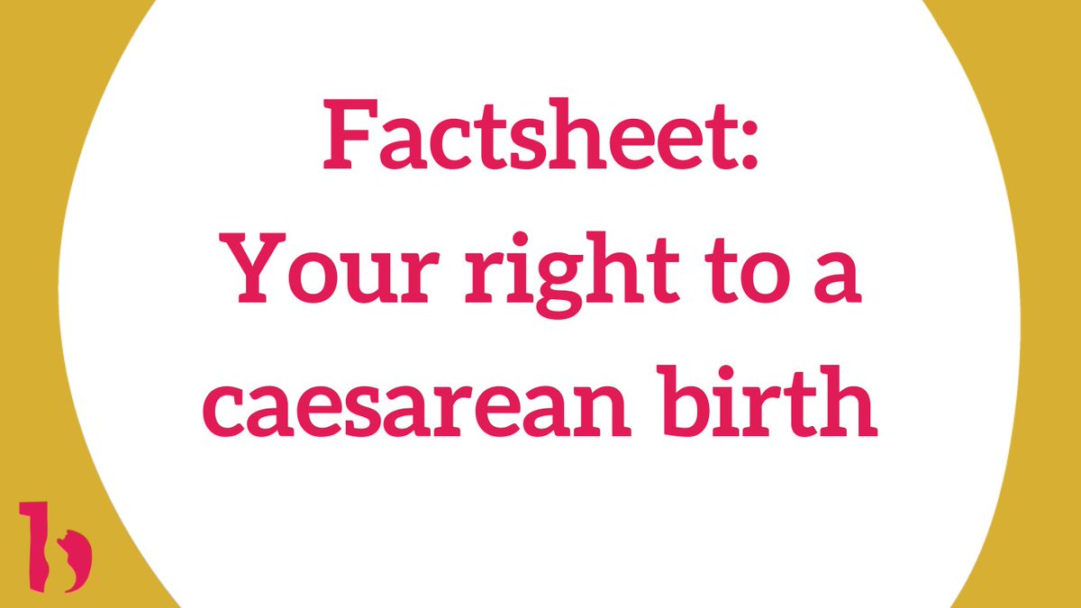 ➡️April is #CaesareanAwarenessMonth and we’ve just updated one of the most popular factsheets on our website – ‘Your right to a caesarean birth’: bit.ly/birthcaesarean ✔️There's also a .pdf version for you to download, keep and share!