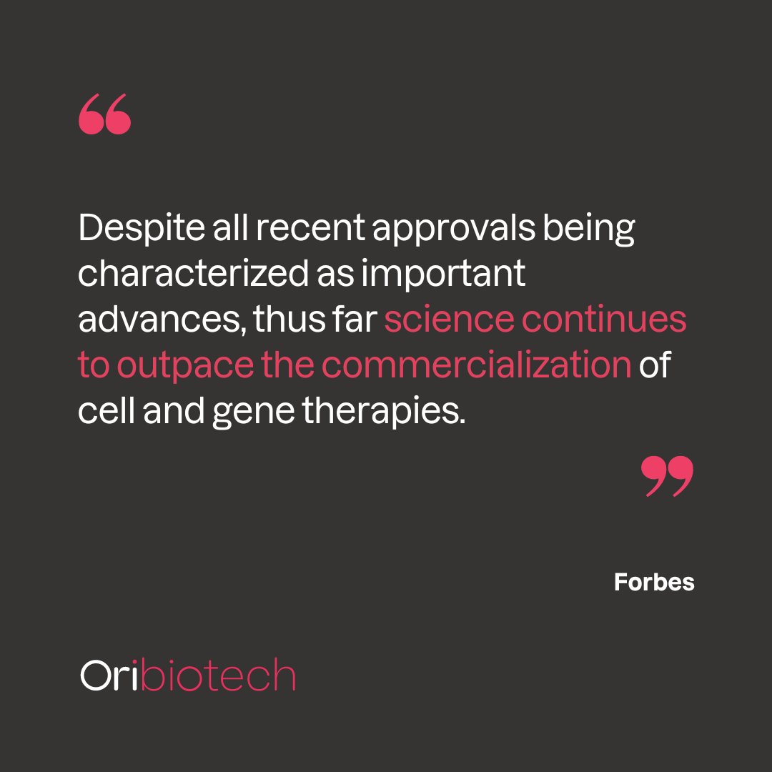 How can CGT commercialization keep pace with scientific advancements? The development of innovative payment models, regulatory frameworks, and scalable #manufacturing processes requires a collaborative effort from across the industry. Read more➡️forbes.com/sites/joshuaco…