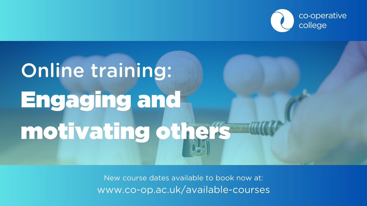 Our 'Engaging and motivating others' course includes various interactive activities to help explore different techniques to make you a more effective leader. The next online, tutor-led session takes place on 19/04/24. Find out more: https: bit.ly/CC_VBT_EMO