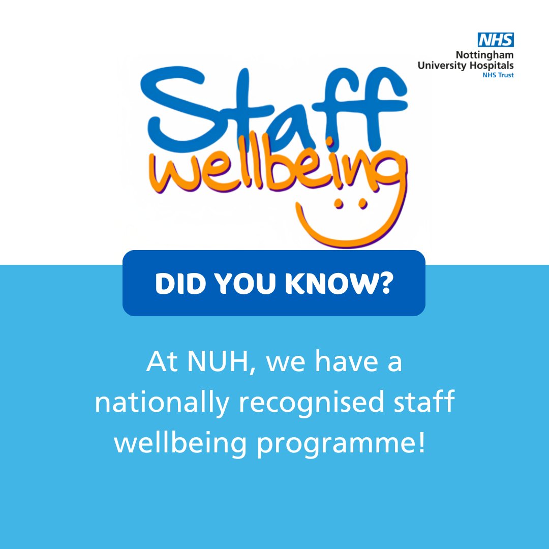 In honour of #StressAwarenessMonth, at NUH all staff have access to our nationally-recognised staff wellbeing programme! This includes a broad range of services to support mental, physical and financial health. A healthy body and mind is key to personal success 🩷