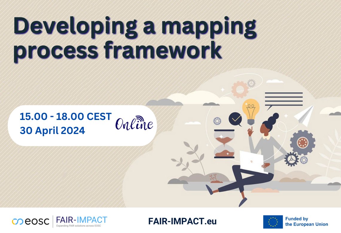@fairimpact_eu is running workshops documenting how the community maps & produces crosswalks between semantic artefacts. This one on📆30/4 aims to identify standard components in the mapping process, focusing on approaches used from community practices👉edu.nl/nu7gt