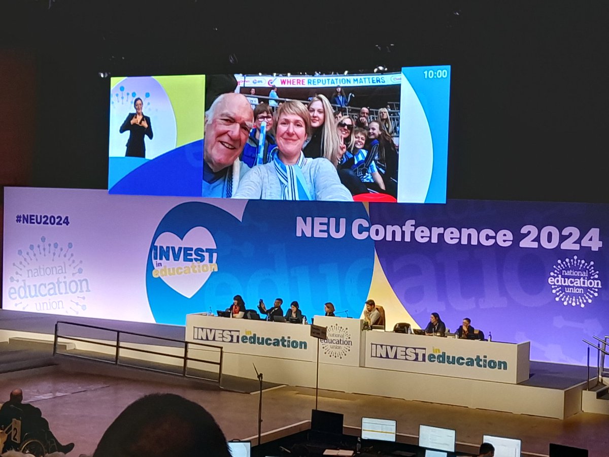 .@NEUunion President <a href="/emsamrose/">Emma Rose 🧡</a> gives an excellent speech encapsulating both the power of being in a Trade Union and the importance of fighting for an education &amp; assessment system fit for the children &amp; young people we teach #NEU2024