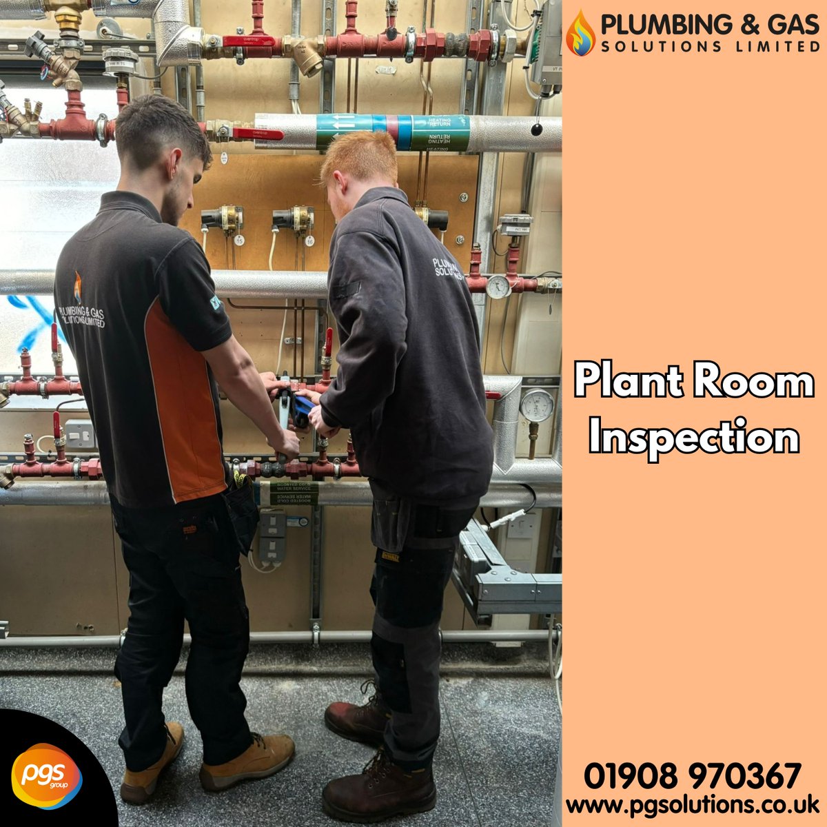We maintain excellent performance for our clients through regular inspections. Our commitment to regular site checks guarantees your plant rooms to remain healthy. In this case, our client had a leak in their plant room so our engineers made sure it was fixed! 01908 970367 📞