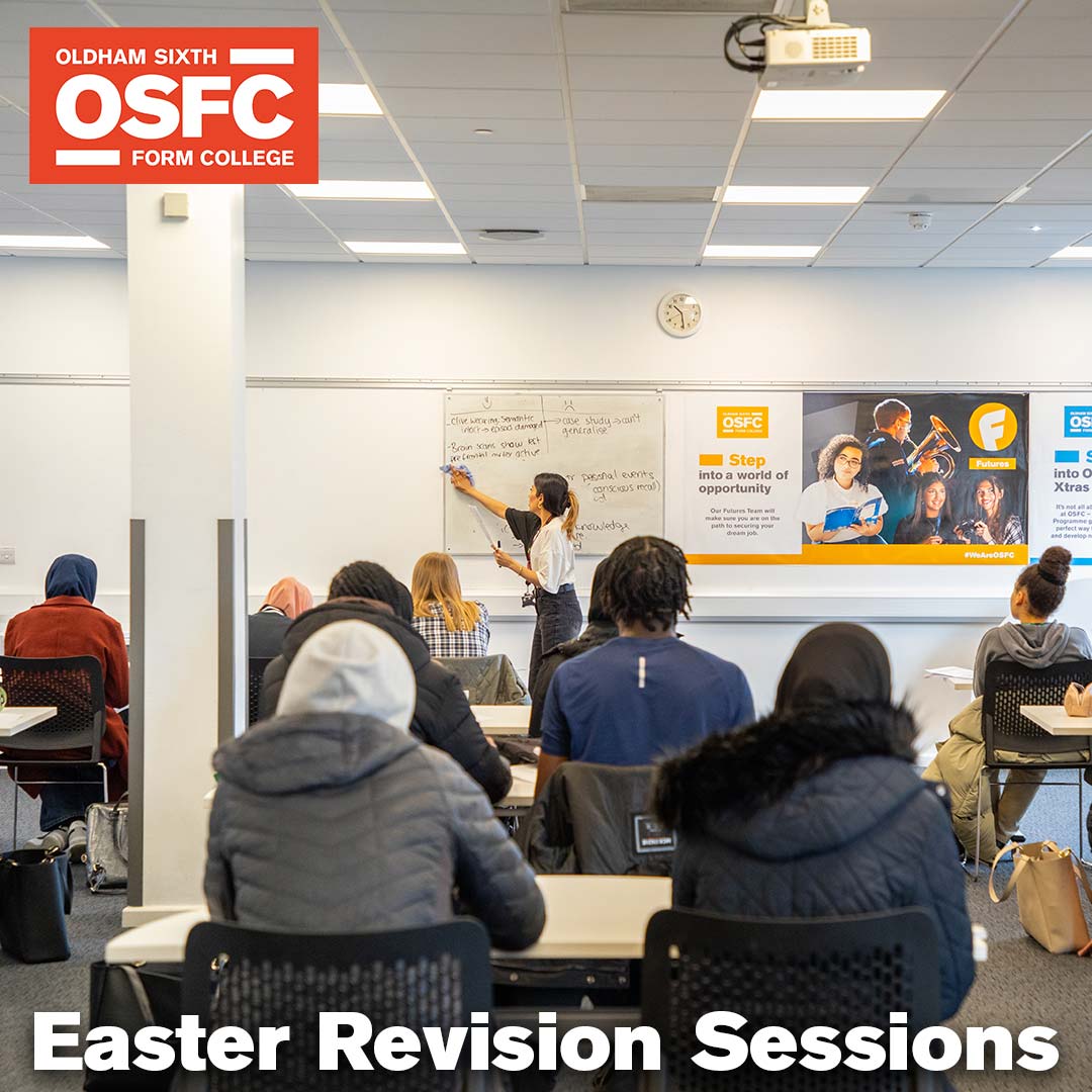 Easter Revision Sessions are taking place this week and next. ⠀ The timetable for the sessions is available via our link in bio.⠀ ⠀ Don't forget to bring your ID and Chromebook/any other resources you need. #WeAreOSFC