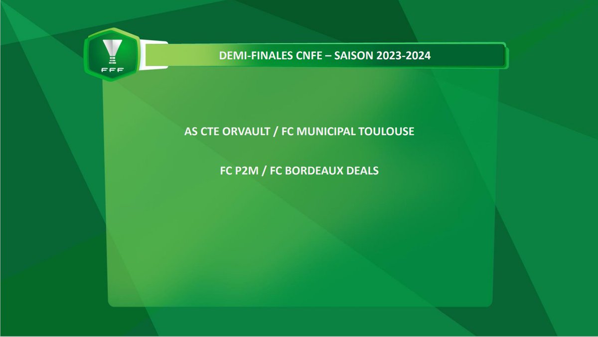 [ Coupe Nationale Foot Entreprise ] 🏆 Le #FCP2M et le #FCBordeauxDeals représentent la région Nouvelle-Aquitaine dans une demi-finale 1⃣0⃣0⃣% girondine. On aura donc une équipe en finale ! 🎉 🍀 Bonne chance à nos deux représentants et que les meilleurs gagnent. 💪