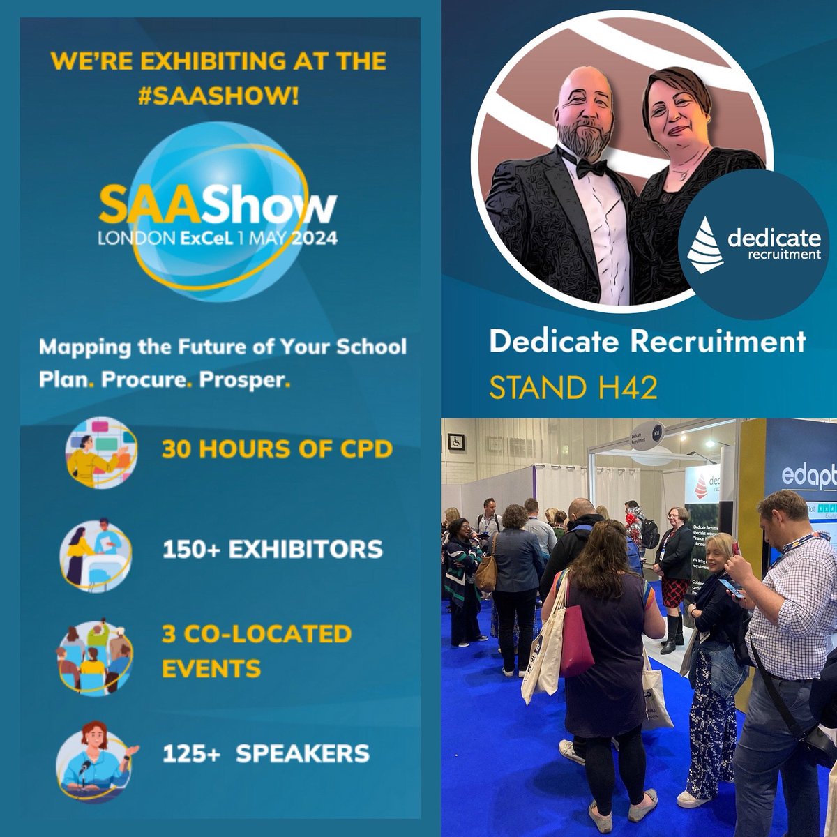 Next month we'll be at @SAA_Show - drop by stand H42 to meet the team and to pick up a luxury Fortnum & Mason teabag!

#recruitment #education #london #SAASHOW #FanSAAStic #theschoolsandacademiesshow #expo2024 #schools #academies #multiacademytrust