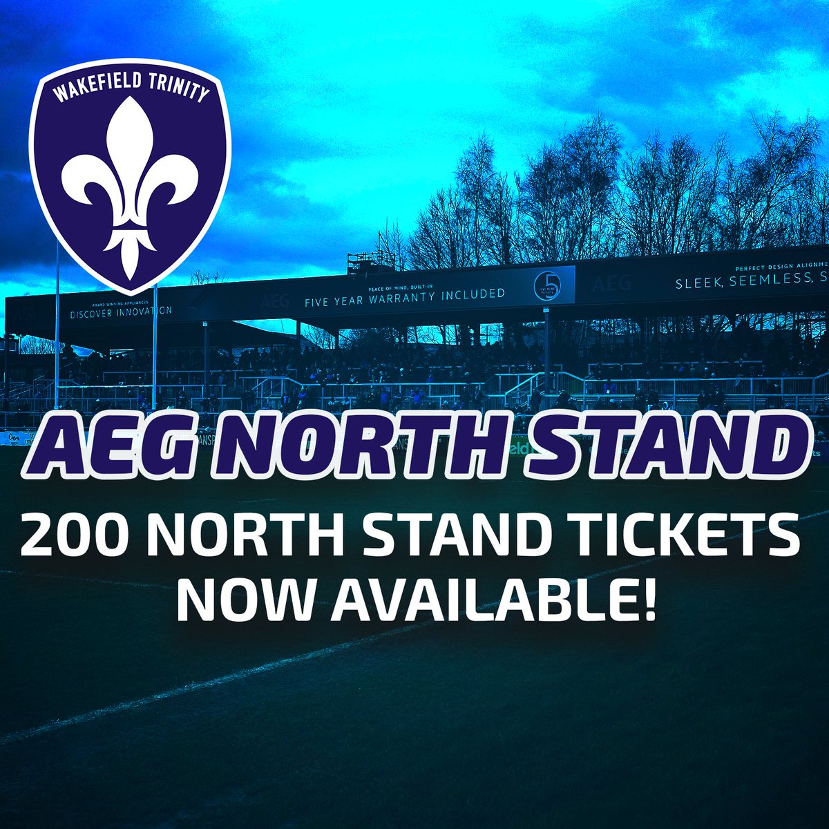 📰 We have 200 spaces in our AEG North Stand now available for each of our 2024 Home games! This is down to a number of Ground Safety Improvements that have been carried out at the DIY Kitchens Stadium! You can purchase your tickets here 👉🏻 wttickets.fixturesdigital.com/match-tickets