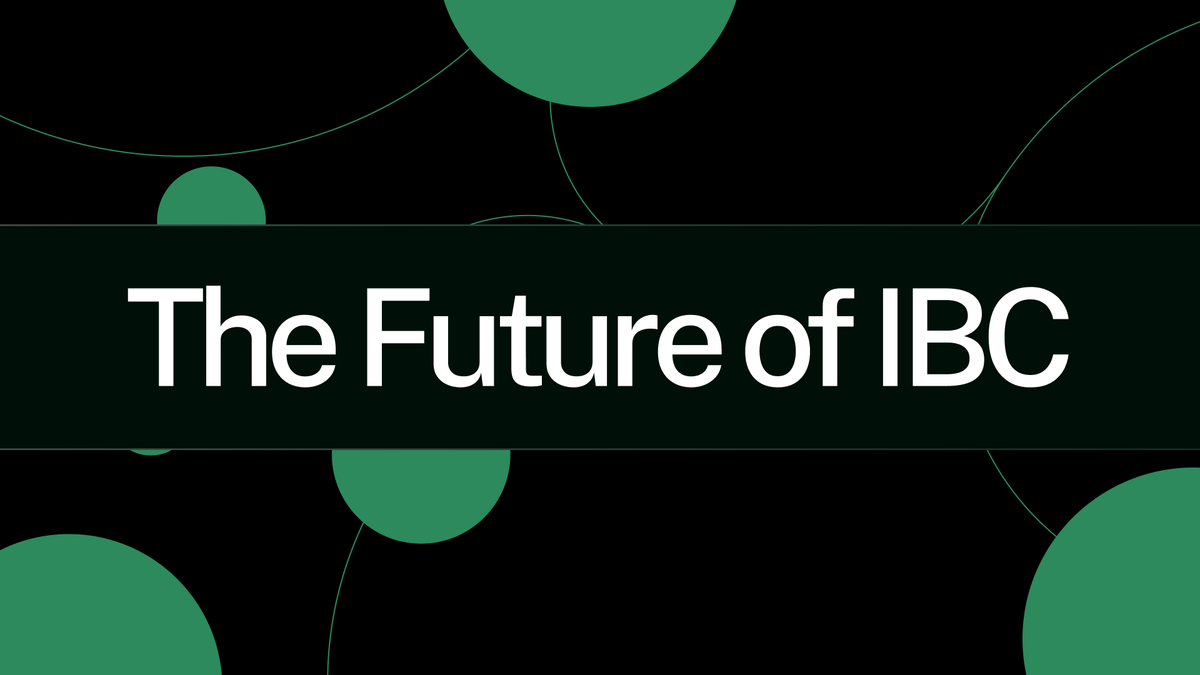As IBC enters its third year, we look to the future. IBC's vision is to become the TCP/IP for blockchains. The protocol will evolve along two strategic pathways: expansion and usability. Upcoming protocol and ecosystem development milestones 🧵