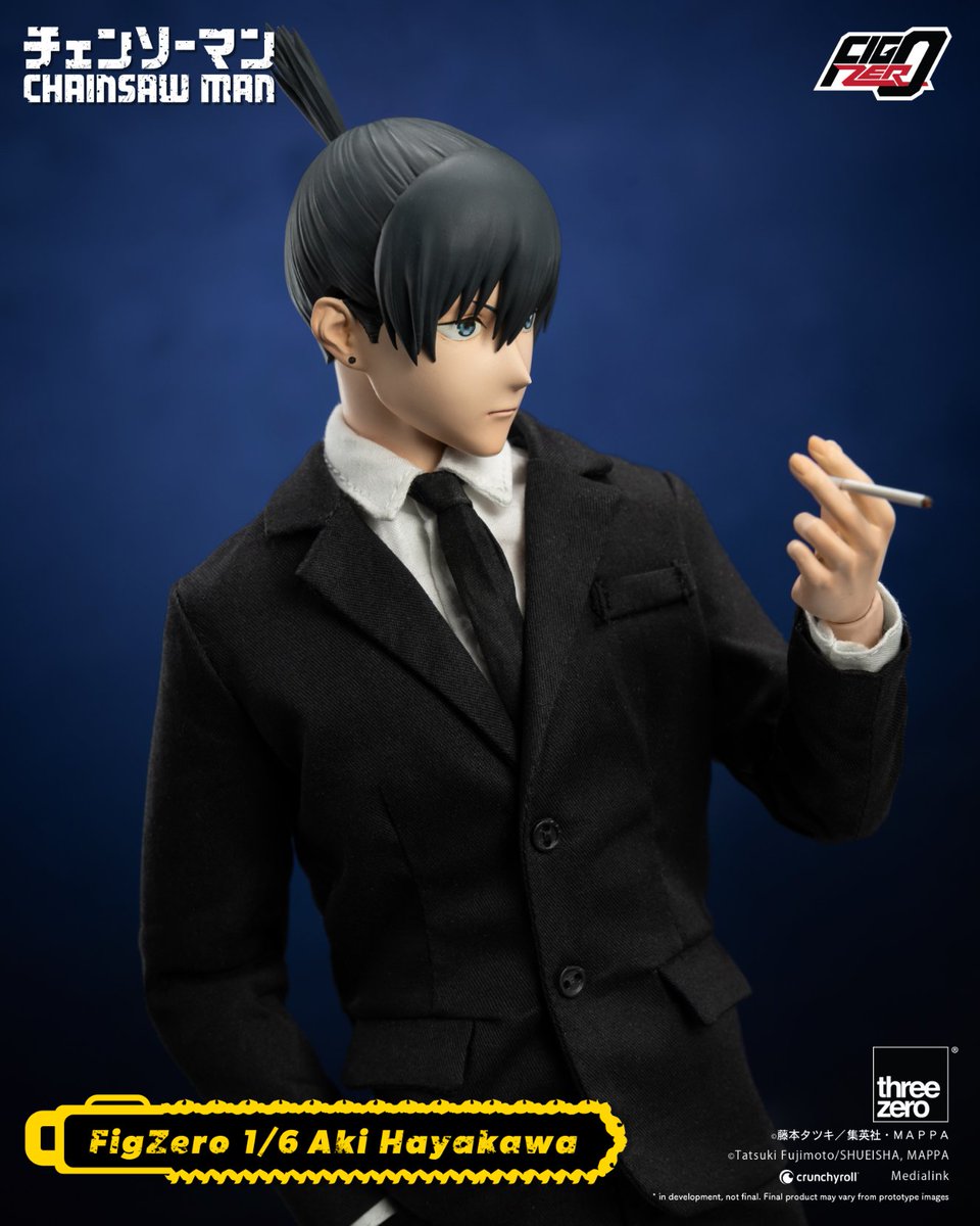 From the CHAINSAW MAN anime series, FigZero 1/6 Aki Hayakawa is currently on pre-order at threezero Store and distribution partners worldwide! bit.ly/AkiENG #threezero #MAPPA #CHAINSAWMAN #AkiHayakawa #FigZero #onesixth #collectibles #figures #animefigures