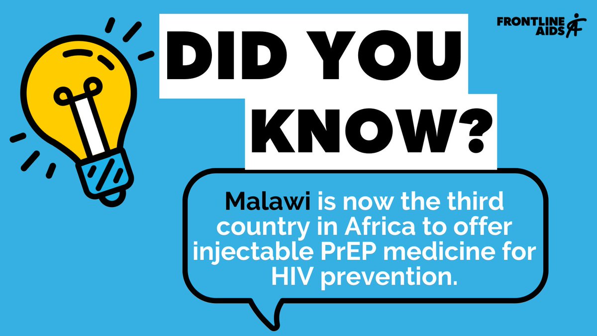 💉Injectable #PrEP is now available in #Malawi! It safely and effectively prevents #HIV, offering clients 2️⃣ months of protection between injections, now in 2️⃣ districts, #Blantyre & #Lilongwe