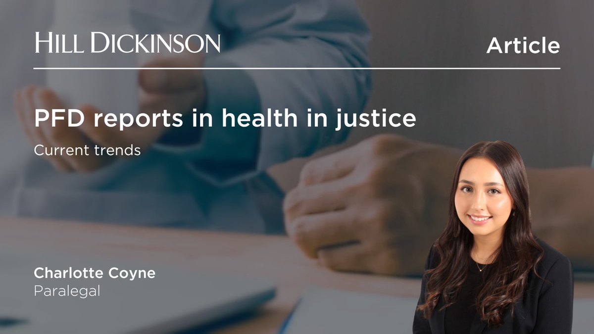 This article by Charlotte Coyne explores themes arising from recent Prevention of Future Deaths reports relating to deaths in prison custody. These trends highlight issues that we see regularly in inquests where we represent prison healthcare providers. More here:…