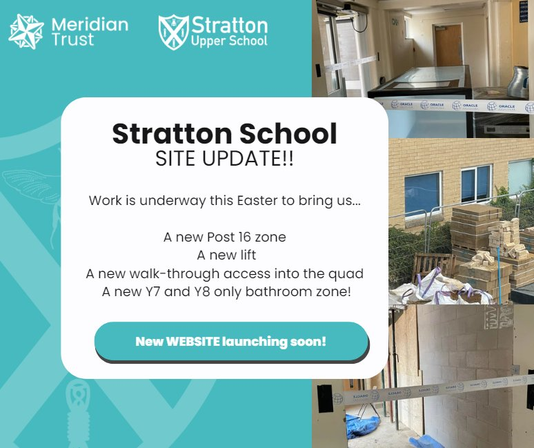 Amazing progress with our Schools for the Future works... ... and we are only a few days into this phase. @meridiantrustuk - #StrattonSchool