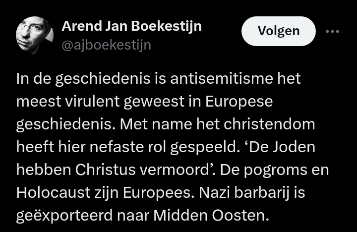 RoelofBouwman's tweet photo. Of u wel wilt geloven dat antisemitisme in Nederland de laatste jaren heel erg is afgenomen dankzij moslims. https://t.co/rbdXOtm9bS