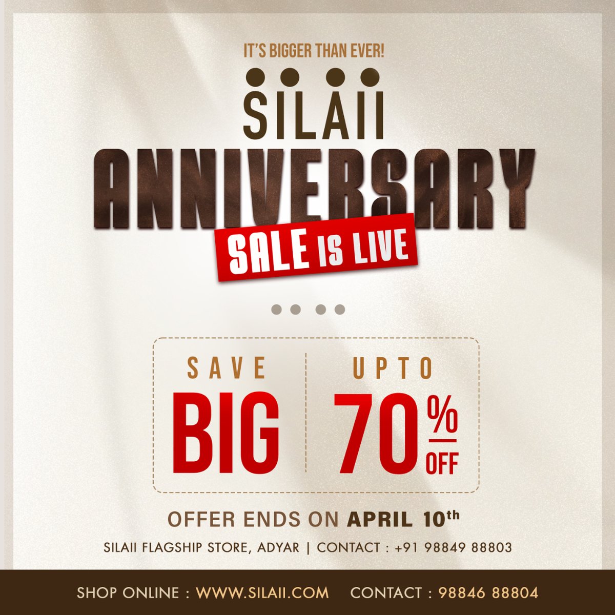 🎉 Sale is Live! 🎉 Get up to 70% off at the SILAII Anniversary Sale! Hurry, Offer Ends on April 10th. #SILAII #AnniversarySale #SculptureSale #HomeDecor #OnlineShopping #SILAIIArt #Collectables #Gifting #CorporateGifting #Collections  #SILAIIAnniversarySale #Sculpture #Sale
