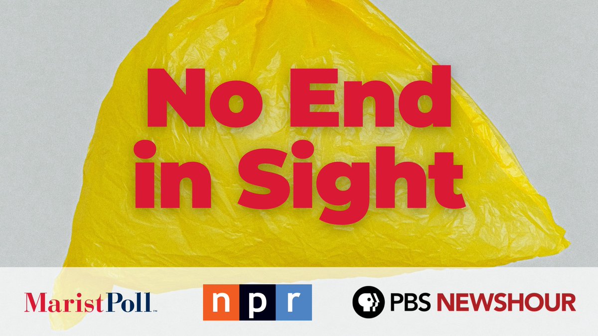 Decades after plastic recycling became common and years after many cities & states banned plastic bags, there's this: 2/3 of Americans say they're using the same or MORE single-use plastic over the last 5 years. Our new @NPR and PBS @NewsHour poll: maristpoll.com/latest-polls