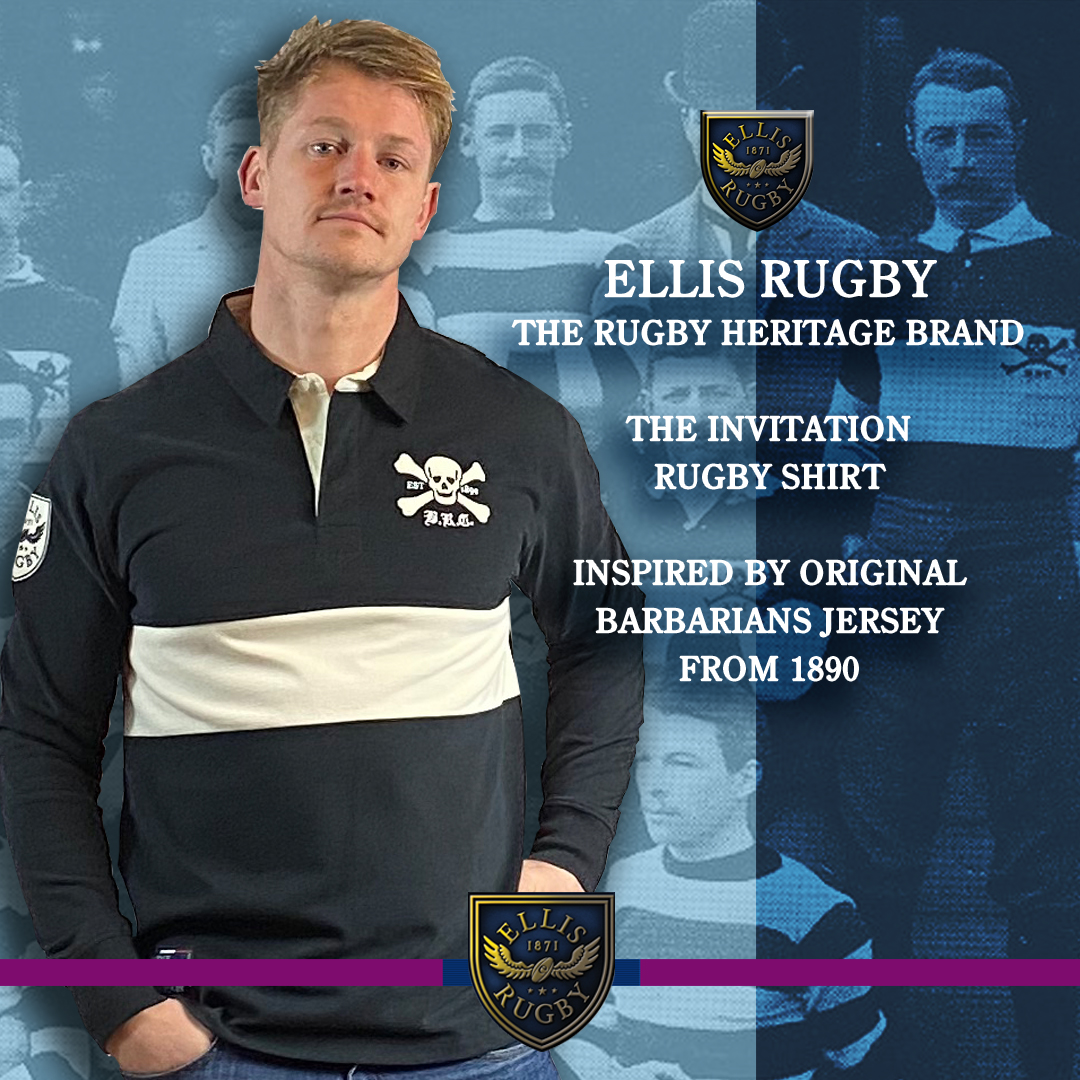 Celebrating the Invitation Rugby Team – The Barbarians #RugbyInspired #RugbyHeritage #EllisRugby View - ellisrugby.com/product/invita… @TalkRugbyUnion @happyeggshaped @RugbyPass @mag_rugby @RugbyEng @RuckRugby @Rugbydump @ultimaterugby