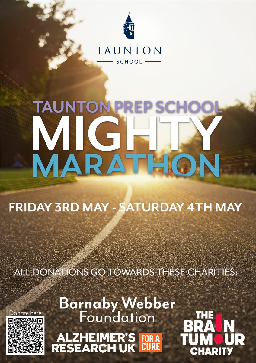 🏃‍♂️ Join us for the TPS Mighty Marathon 2024 in support of The Barnaby Webber Foundation, The Brain Tumour Charity, and Alzheimer’s Research UK! 🚴‍♀️ 🗓️ Date: Fri 3rd May, 13:00 – Sat 4th May, 13:00 🗓️ If you would like to support, donations can be made via ow.ly/pRWG50R7hB5