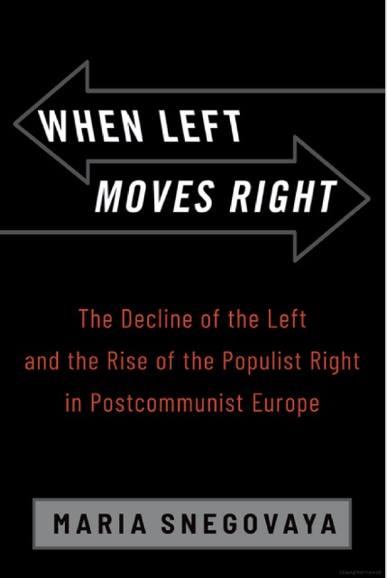 Our first #SimoneVeilTalks will take place tomorrow at @Mcgill with @MSnegovaya! Dr. Snegovaya will discuss her new book ‘When Left Turns Right: The Decline of the Left and the Rise of the Populist Right in Postcommunist Europe‘ 🕒3:00 - 4:30 PM 📍room 429, Leacock building