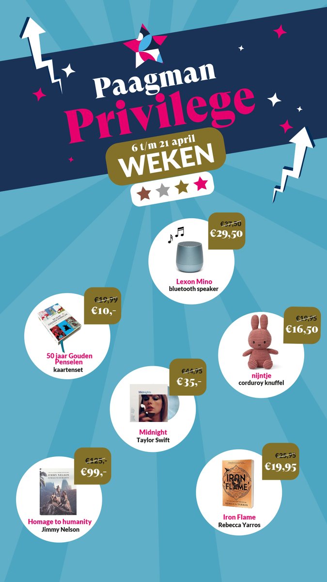 Nu, de leukste kortingen speciaal voor Paagman Privilege-leden! En ook voor nieuwe leden hebben we een leuk cadeautje 😊 Meer info via: paagman.nl/privilege