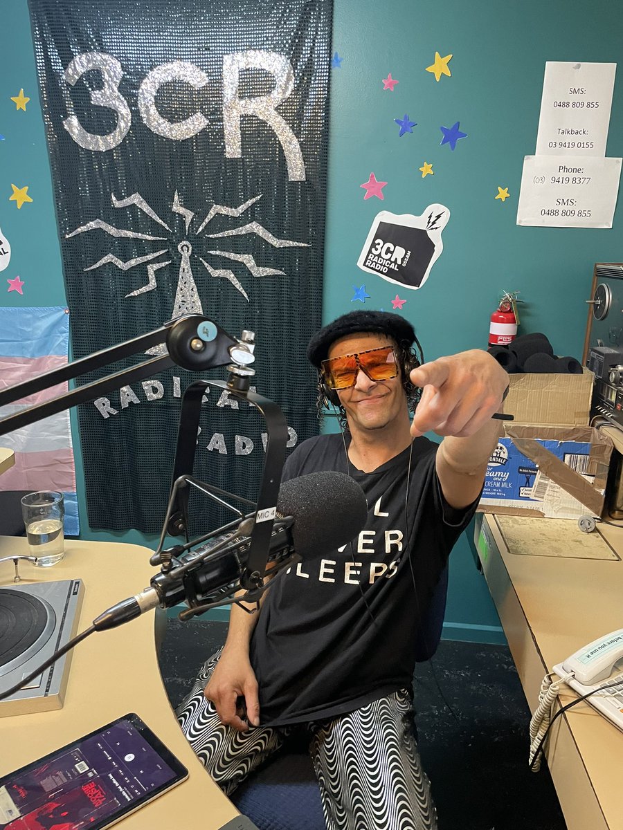 Did you catch Kurly’s first show? Kultural Kinetics hit the airwaves today. Congrats Kurly! ❤️ 💛 🖤 🎶 🔥 You can listen back anytime via audio on demand 3cr.org.au/kulturalkineti… #communityradio #radicalradio