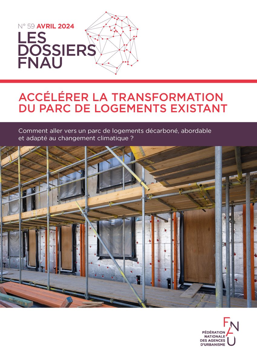 #parution🏙️ Accélérer la transformation du parc de logements existant
Comment aller vers un parc de logements décarboné, abordable et adapté au changement climatique ?
👉fnau.org/fr/publication…