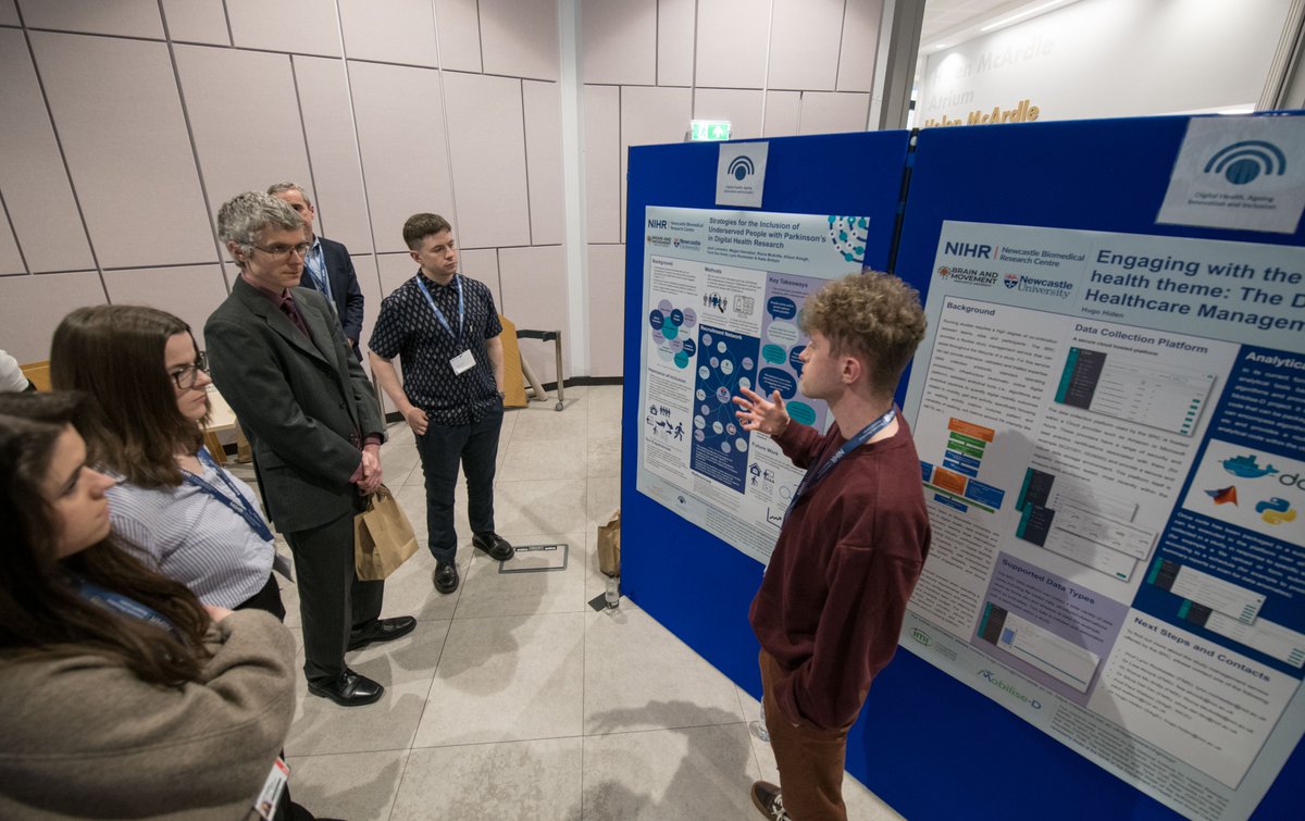 The Digital Health, Ageing Innovation and Inclusion Theme presented their research focusing on Digital Health Inclusion, Health Intervention and Digital Biomarker Discovery. @BAM_Research @Mobilise_D #BRCResearch Learn more about the theme 🔗 newcastlebrc.nihr.ac.uk/digital-health… 4/9