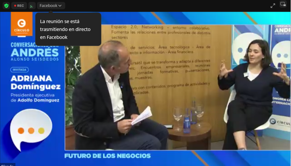 CBarelles's tweet photo. #Hoy Adriana Domíngez, Presidenta Ejecutiva de @AD_Oficial, entrevistada por @AndreSeisdedos en @circulogalicia. Preguntada por la #circularidad pone el foco en el gran reto tecnológico que tiene el sector textil para reciclar las fibras mezcladas que el cliente sigue demandando. https://t.co/2Jf5FHCDUI