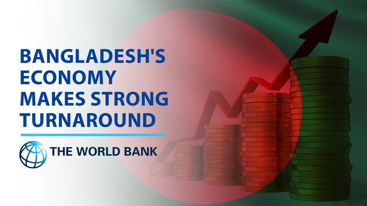 In its recent twice-yearly update, @WorldBank said that #Bangladesh's economy has made a strong turnaround from the #Covid19 pandemic. The report also said that 🇧🇩continues to face various challenges that are disrupting the post-pandemic recovery. 👉 en.somoynews.tv/news/2024-04-0…